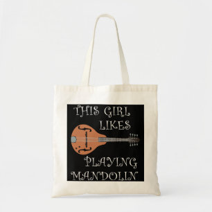 Bolso De Tela Mandolin Lover Music School: Músico Mandolin Play