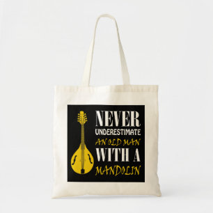 Bolso De Tela Mandolin Lover Nunca subestima a un anciano con