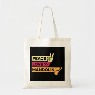 Bolso De Tela Mandolin Lover Peace Love Mandolin Maestro