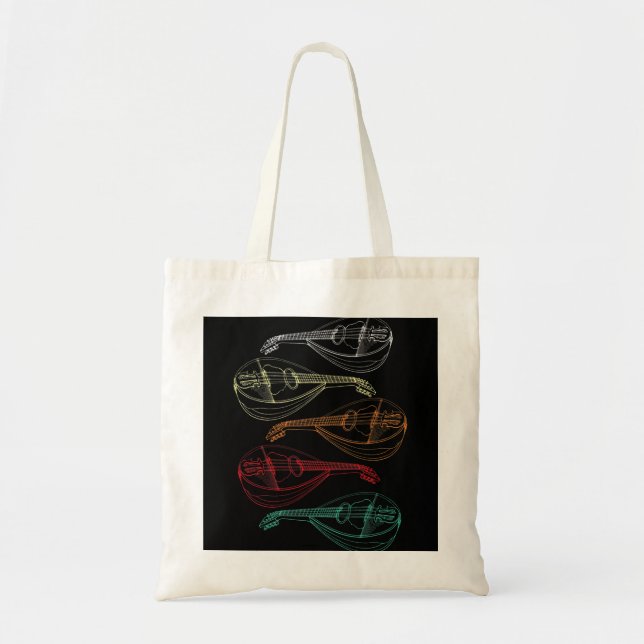Bolso De Tela Mandolin Lover Player Strings Player Bluegrass Mus (Frente)