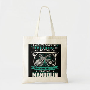 Bolso De Tela Mandolin Lover Podría Parecer Escuchar Pero En Mi