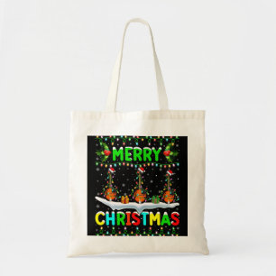Bolso De Tela Mandolin Lover Xmas Mandolin Encender Santa Hat Me