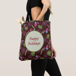 Bolso De Tela Manguitos de Navidad, Copos de Nieve, Palitos de M
