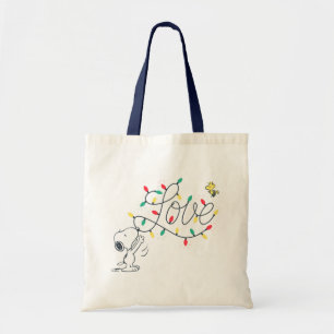 Bolso De Tela Maní   Decoración de vacaciones Snoopy & Woodstock
