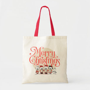 Bolso De Tela Maní Feliz Coro navideño
