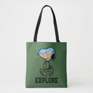 Bolso De Tela Maní   Gran Esnoopa al Aire Libre