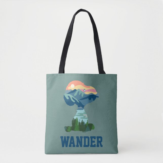 Bolso De Tela Maní | Gran retrato al aire libre (Anverso)