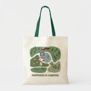 Bolso De Tela Maní Mapa del campamento Snoopy & Woodstock