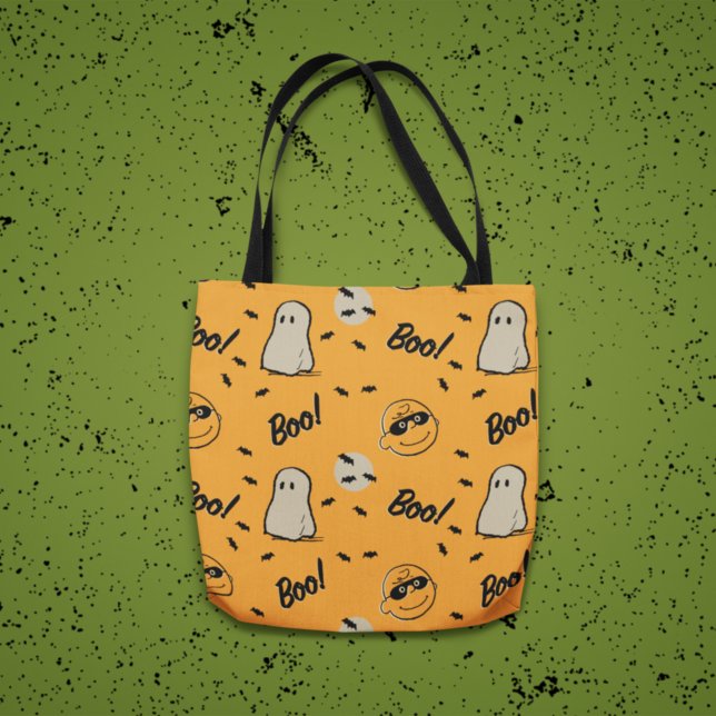 Bolso De Tela Maní | Patrón de Halloween de la tripulación de fa (Subido por el creador)