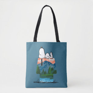 Bolso De Tela Maní Snoopy Dog Sunset View