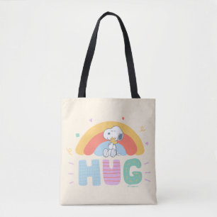 Bolso De Tela Maní Snoopy & Woodstock Hug