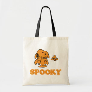 Bolso De Tela Maní   Snoopy & Woodstock Spooky