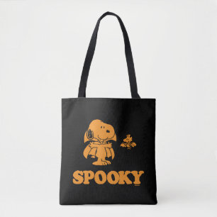 Bolso De Tela Maní   Snoopy & Woodstock Spooky