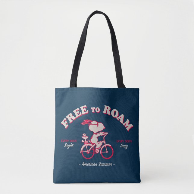 Bolso De Tela Maní | Verano Americano Libre De Camino (Anverso)
