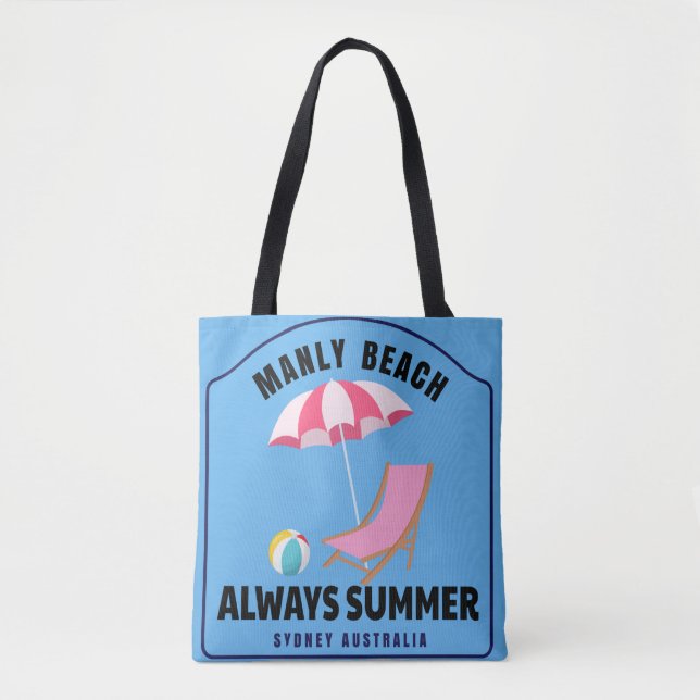 Bolso De Tela Manly Beach Tote Bag (Anverso)