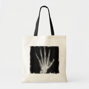 Bolso De Tela Mano del esqueleto de la radiografía de B&W
