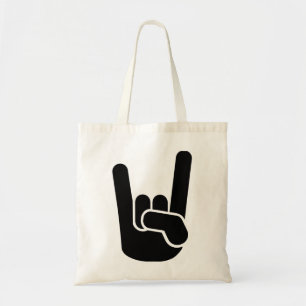 Bolso De Tela Mano del metal de la roca
