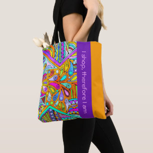Bolso De Tela Mano dibujada por EDDArt - Blah Blah 1