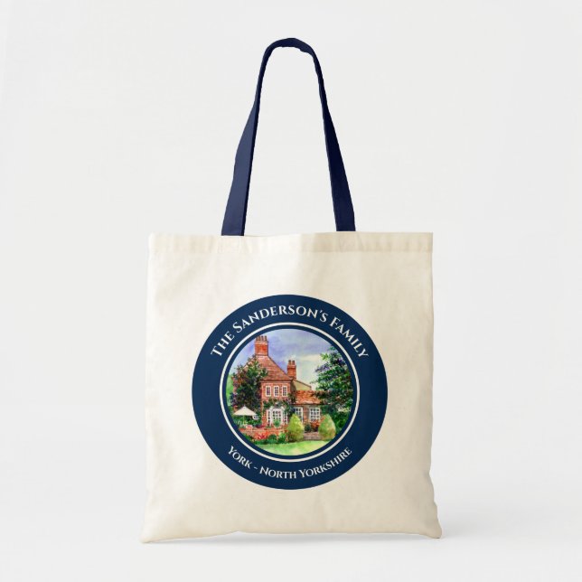 Bolso De Tela Manor House Heslington York (Frente)