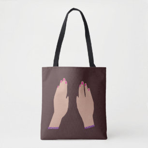 Bolso De Tela Manos