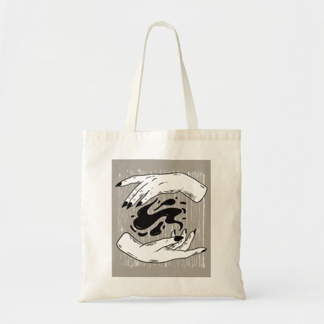 Bolso De Tela Manos Brujas (Frente)
