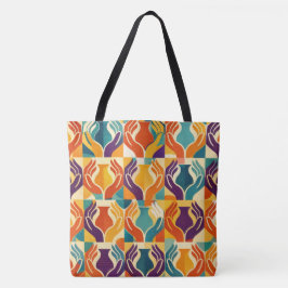 Bolso De Tela Manos Cuidadoras