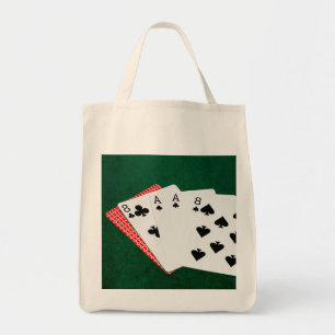 Bolso De Tela Manos de Póquer - Mano del Hombre Muerto