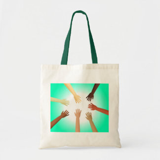 Bolso De Tela Manos diversas