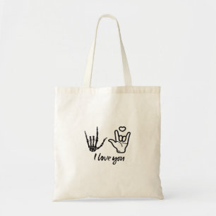 Bolso De Tela Manos formando - Manos Skeleton Heart