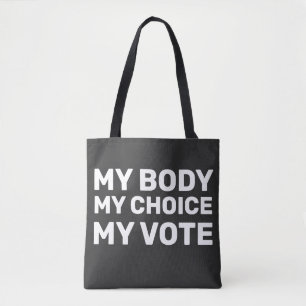 Bolso De Tela Manos fuera de circulación Mi cuerpo Mi elección M