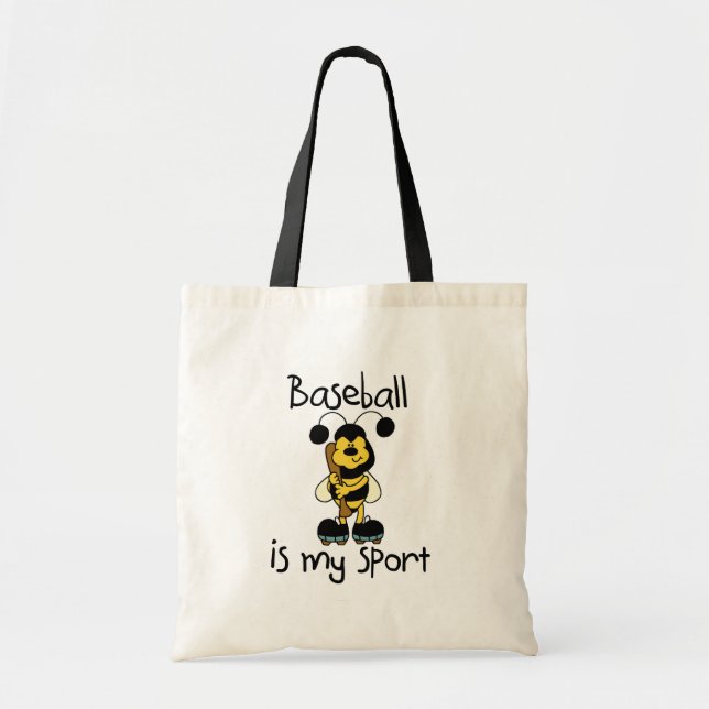 Bolso De Tela Manosee el deporte del béisbol de la abeja (Frente)