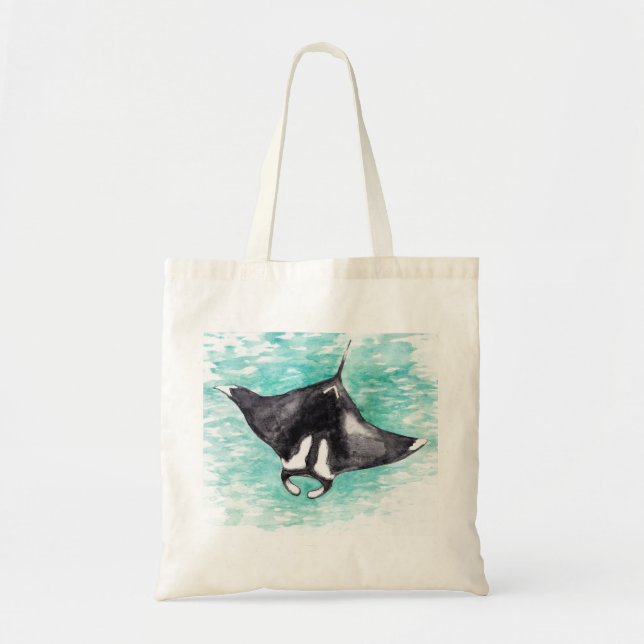 Bolso De Tela Manta Ray Tote Bag (Frente)
