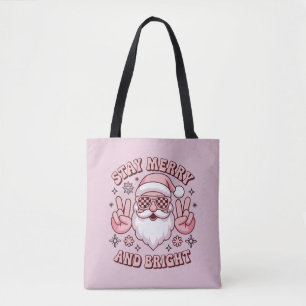 Bolso De Tela Mantén Alegre Y Brillante Navidad Fea Navidad