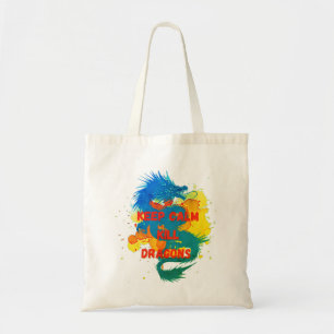 Bolso De Tela Mantén la calma mata dragones