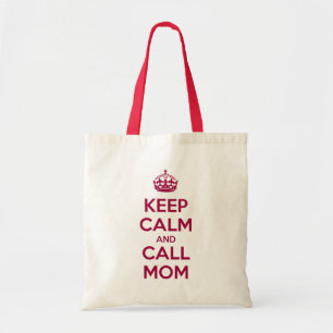 Bolso De Tela Mantén la calma y llama a mamá