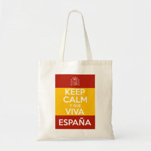Bolso De Tela Mantén la calma y que viva España