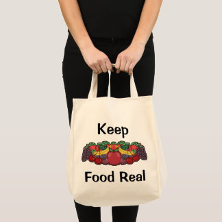 Bolso De Tela Mantén la Comida Real