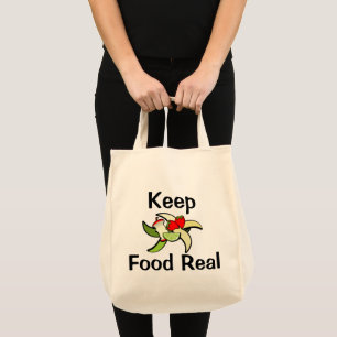 Bolso De Tela Mantén la Comida Real