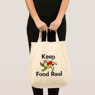 Bolso De Tela Mantén la Comida Real