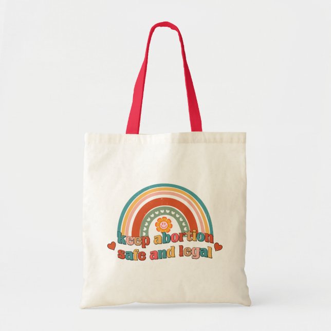 Bolso De Tela Mantener El Aborto Seguro Y Legal (Frente)