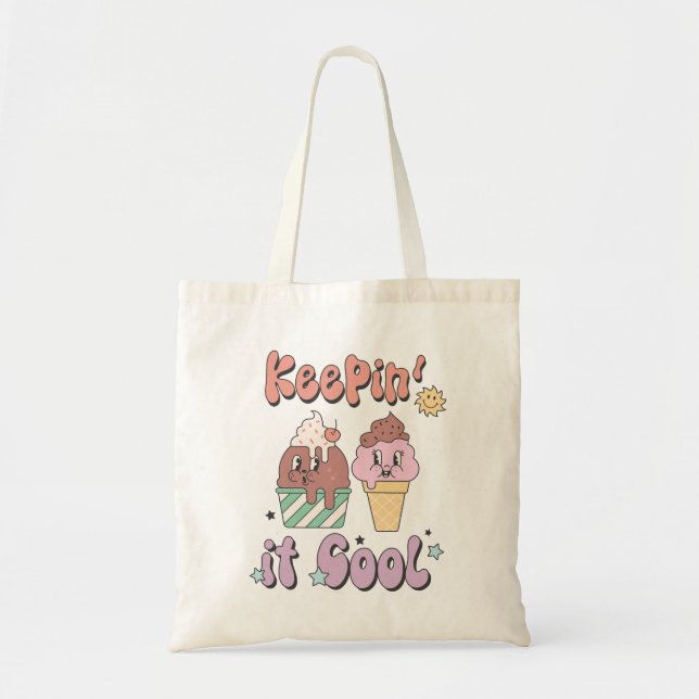 Bolso De Tela Mantener el Guay Retro Summer (Frente)