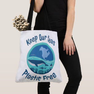 Bolso De Tela Mantener El Plástico De Nuestros Mares Libre - Bol