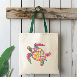 Bolso De Tela Mantener el plástico libre del mar reutilizable