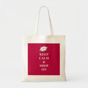 Bolso De Tela mantener la calma y comprar