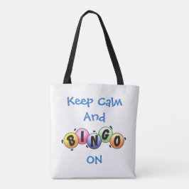Bolso De Tela Mantener la calma y el bingo activado *Personaliza
