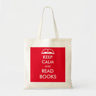 Bolso De Tela Mantener la calma y leer libros