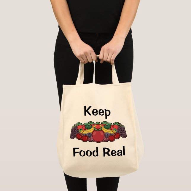 Bolso De Tela Mantener la comida real (Anverso (producto))