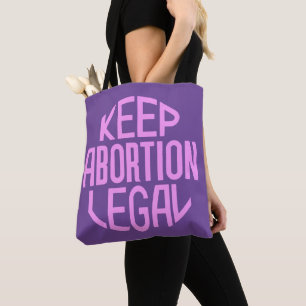 Bolso De Tela Mantener legal el aborto