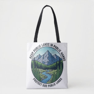 Bolso De Tela mantener tierras públicas en manos públicas