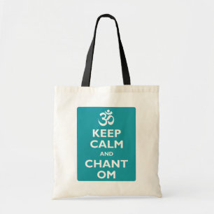 Bolso De Tela Mantenga tranquilo y el canto OM